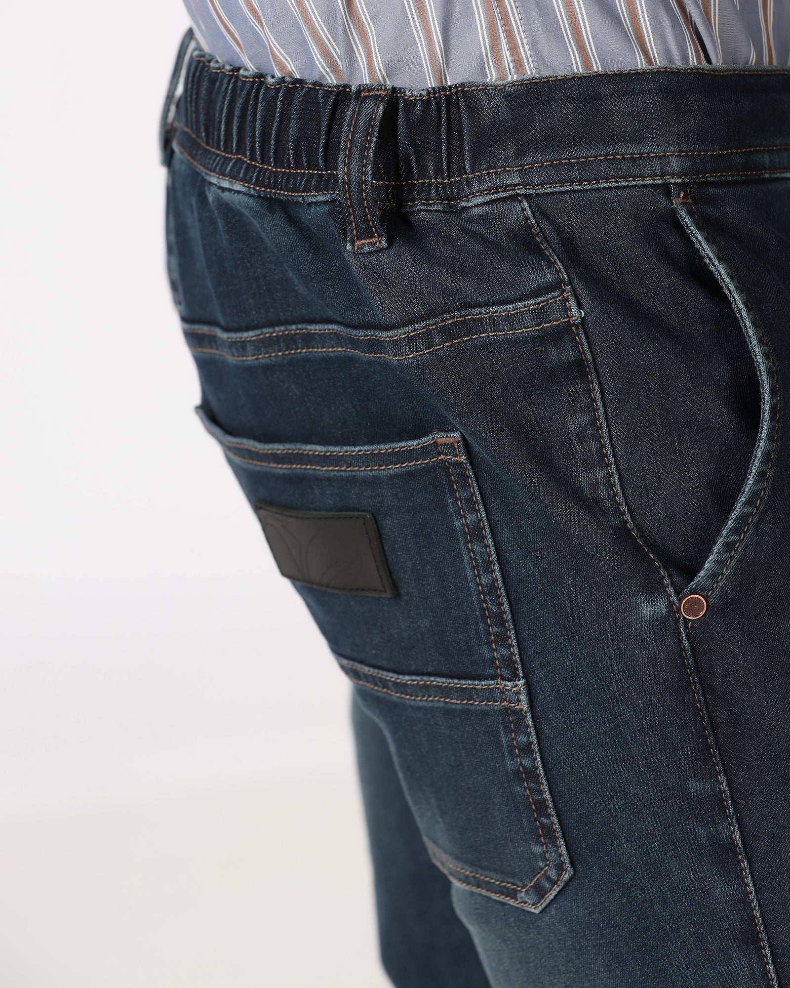 Indigo Superflex Skinny Cropped Jeans - Gianna