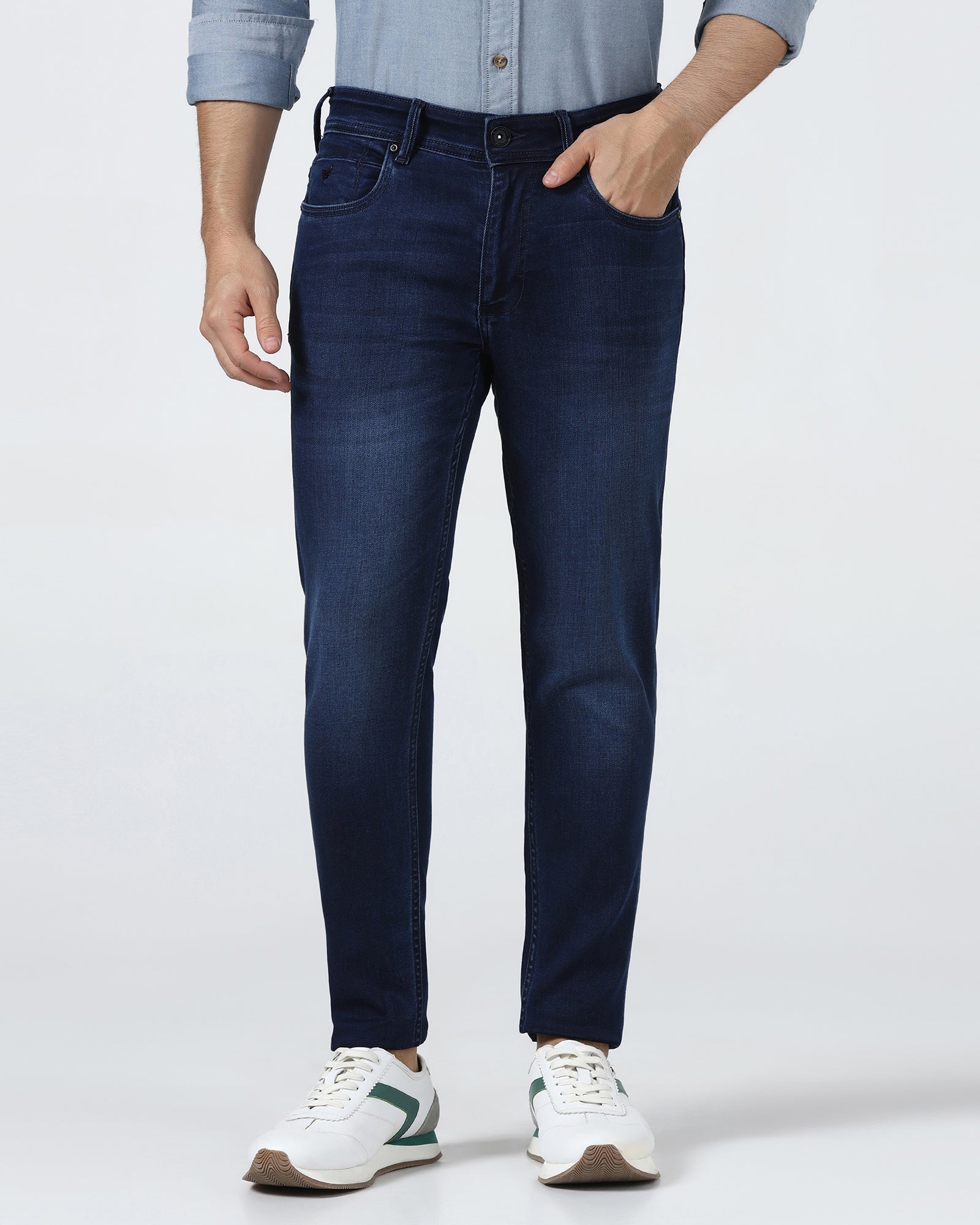 Indigo Superflex Skinny Cropped Jeans - Kingston