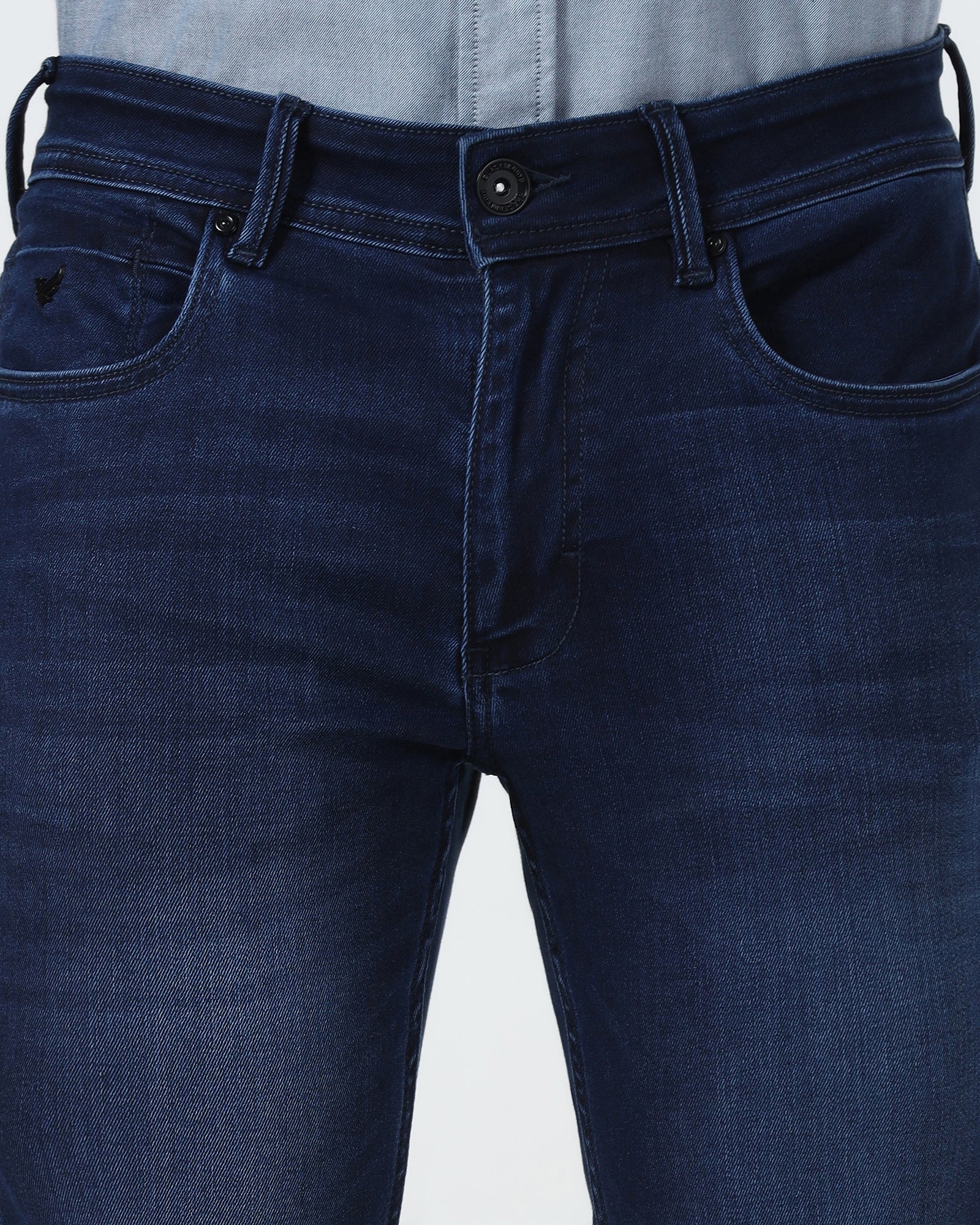 Indigo Superflex Skinny Cropped Jeans - Kingston