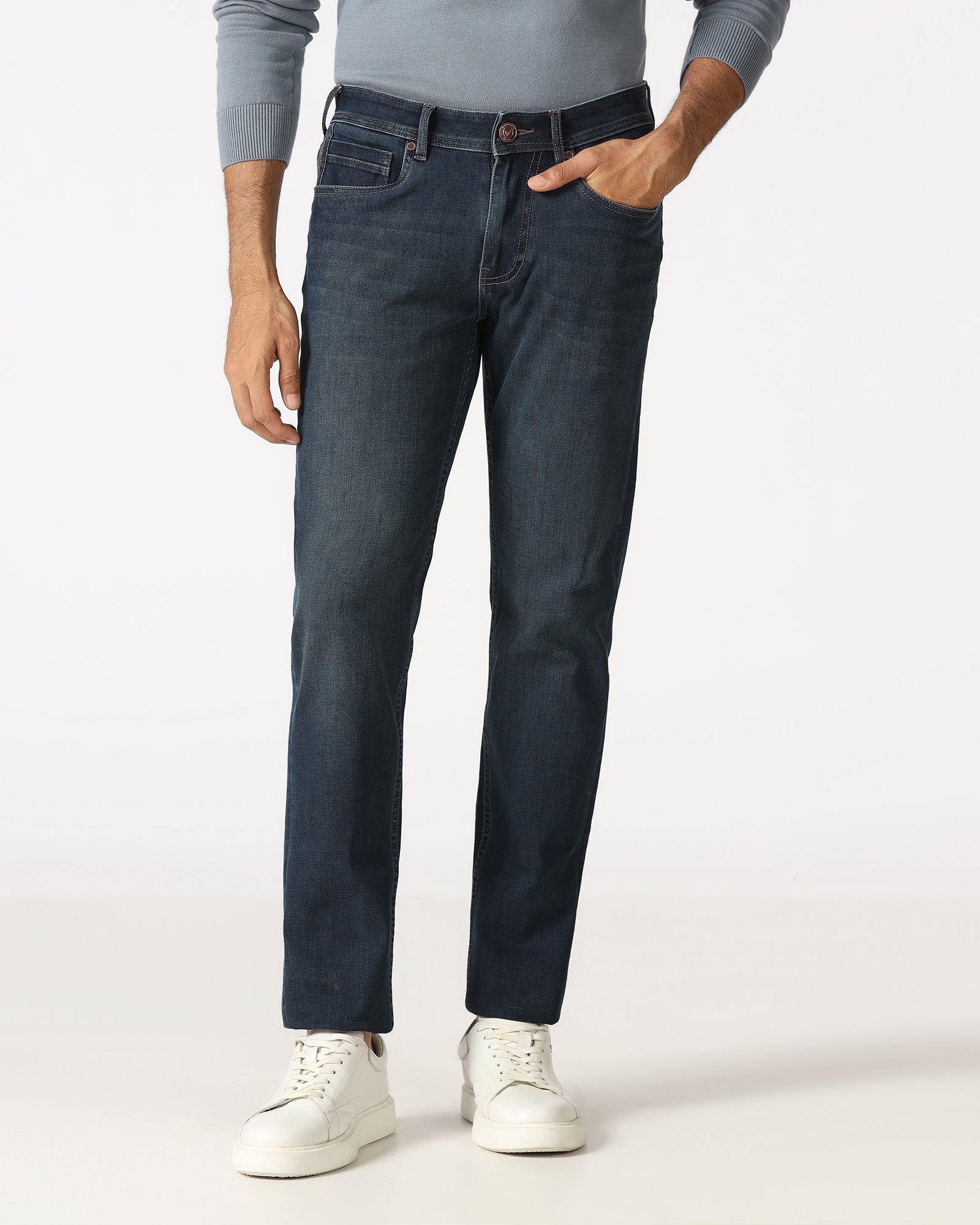 Indigo Superflex Slim Fit Jeans - Violet