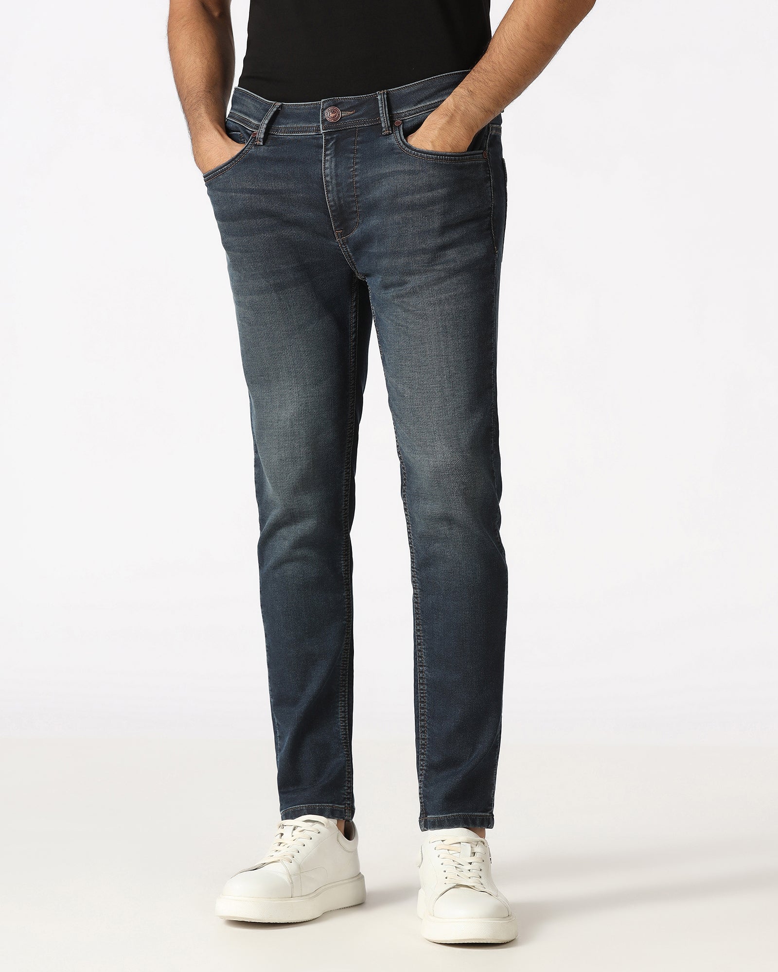 Indigo Ultrasoft Skinny Cropped Jeans - Lothar