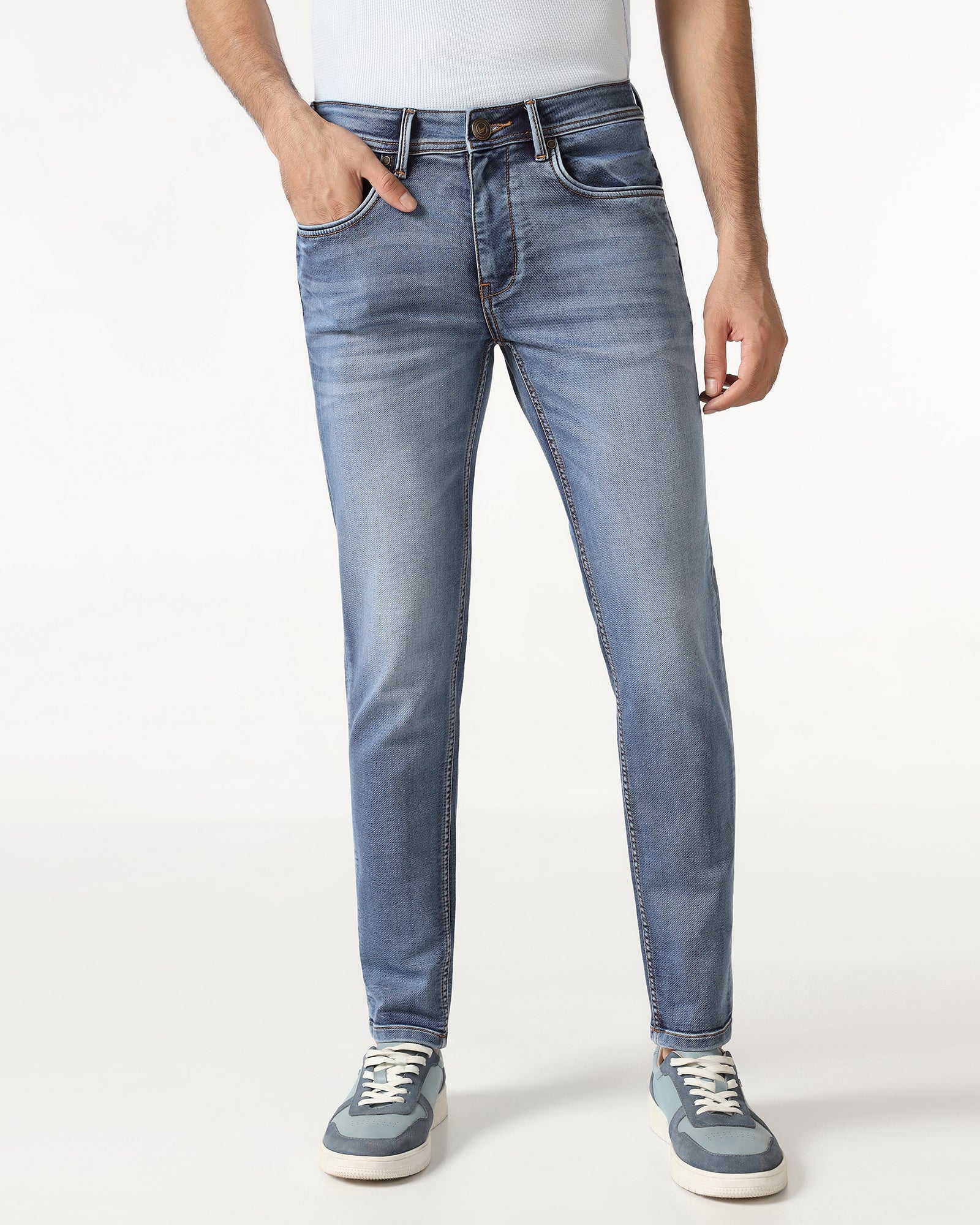 Indigo Ultrasoft Skinny Cropped Jeans - Rudolf