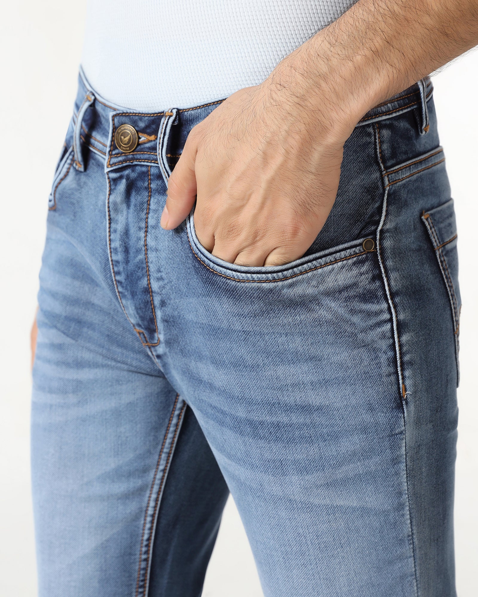 Indigo Ultrasoft Skinny Cropped Jeans - Rudolf