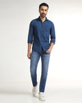 Indigo Ultrasoft Slim Fit Jeans - Franz