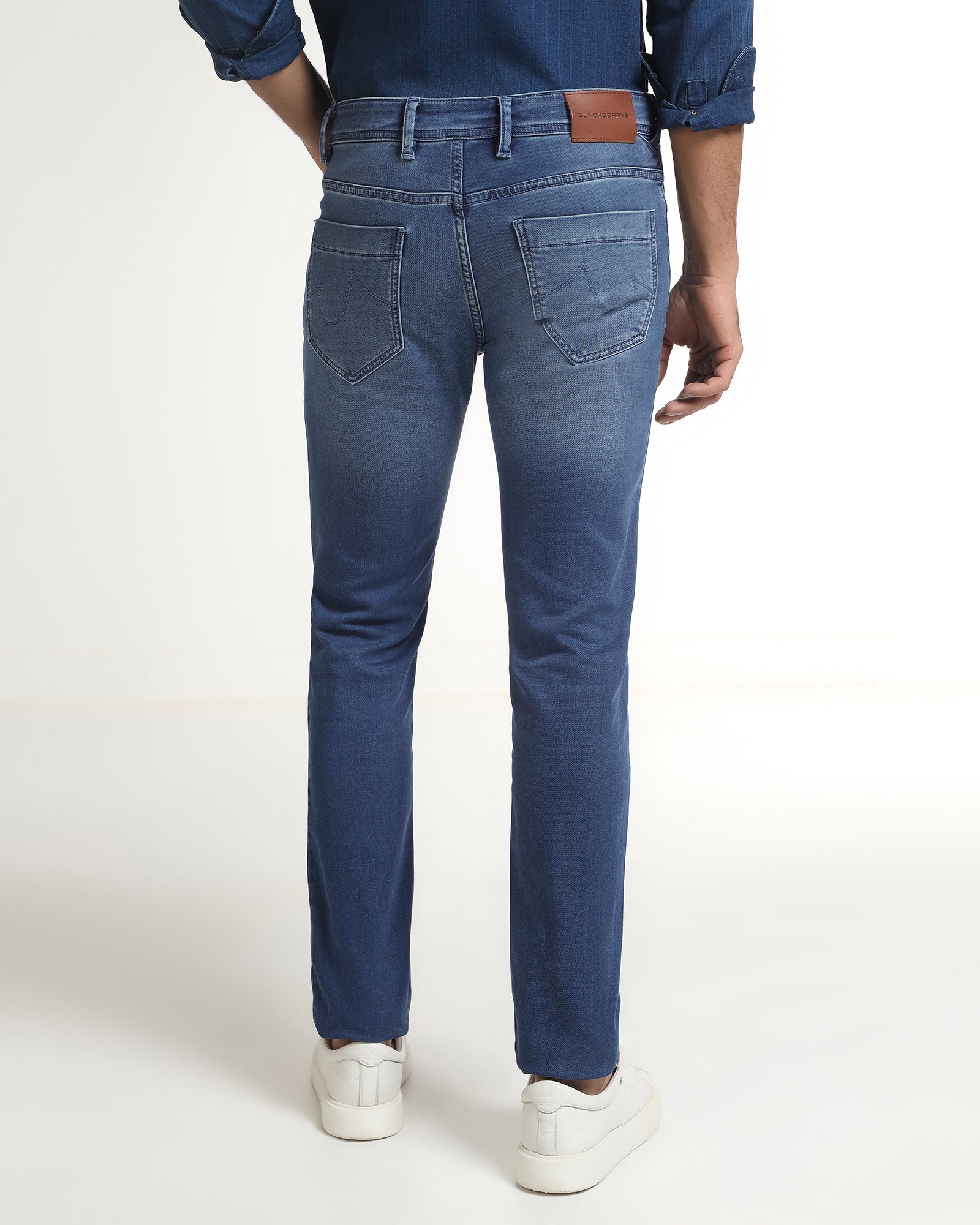 Indigo Ultrasoft Slim Fit Jeans - Franz