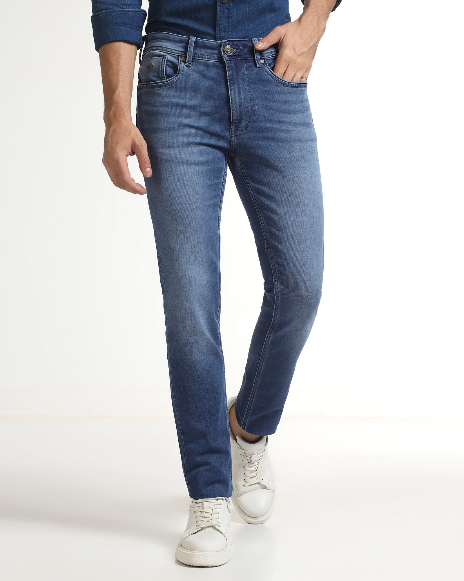 Indigo Ultrasoft Slim Fit Jeans - Franz
