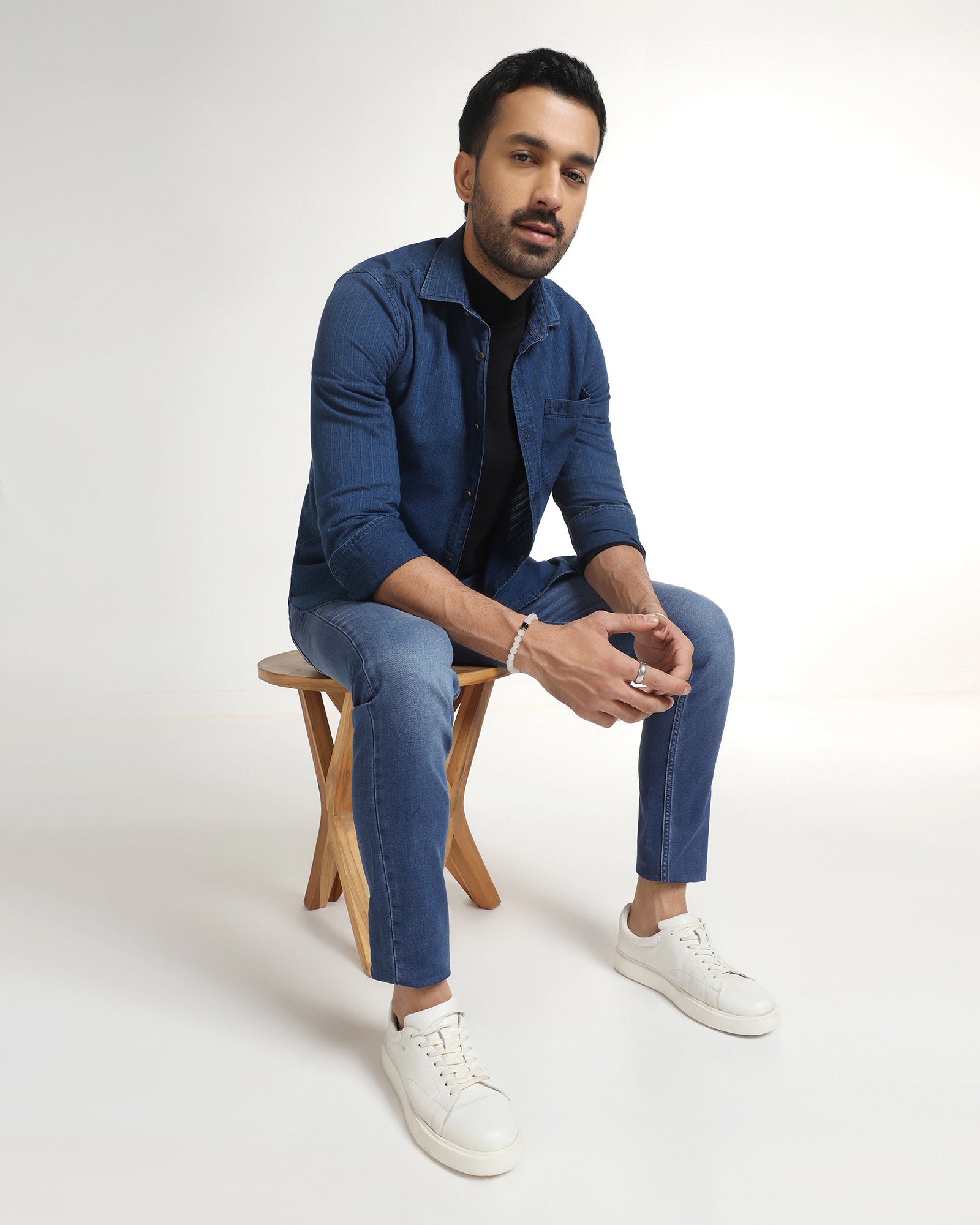 Indigo Ultrasoft Slim Fit Jeans - Franz