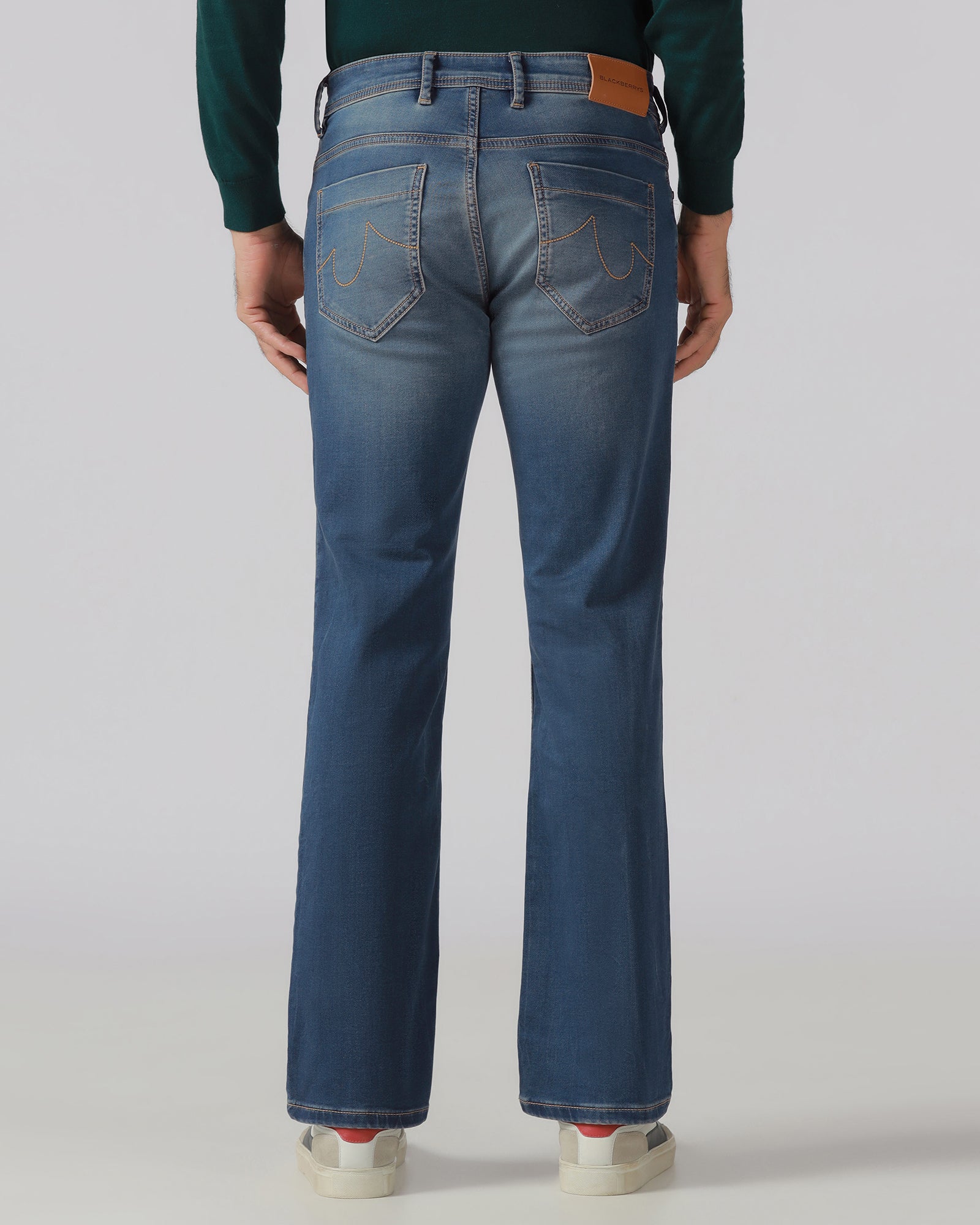 Indigo Ultrasoft Straight Comfort Jeans - Hagen