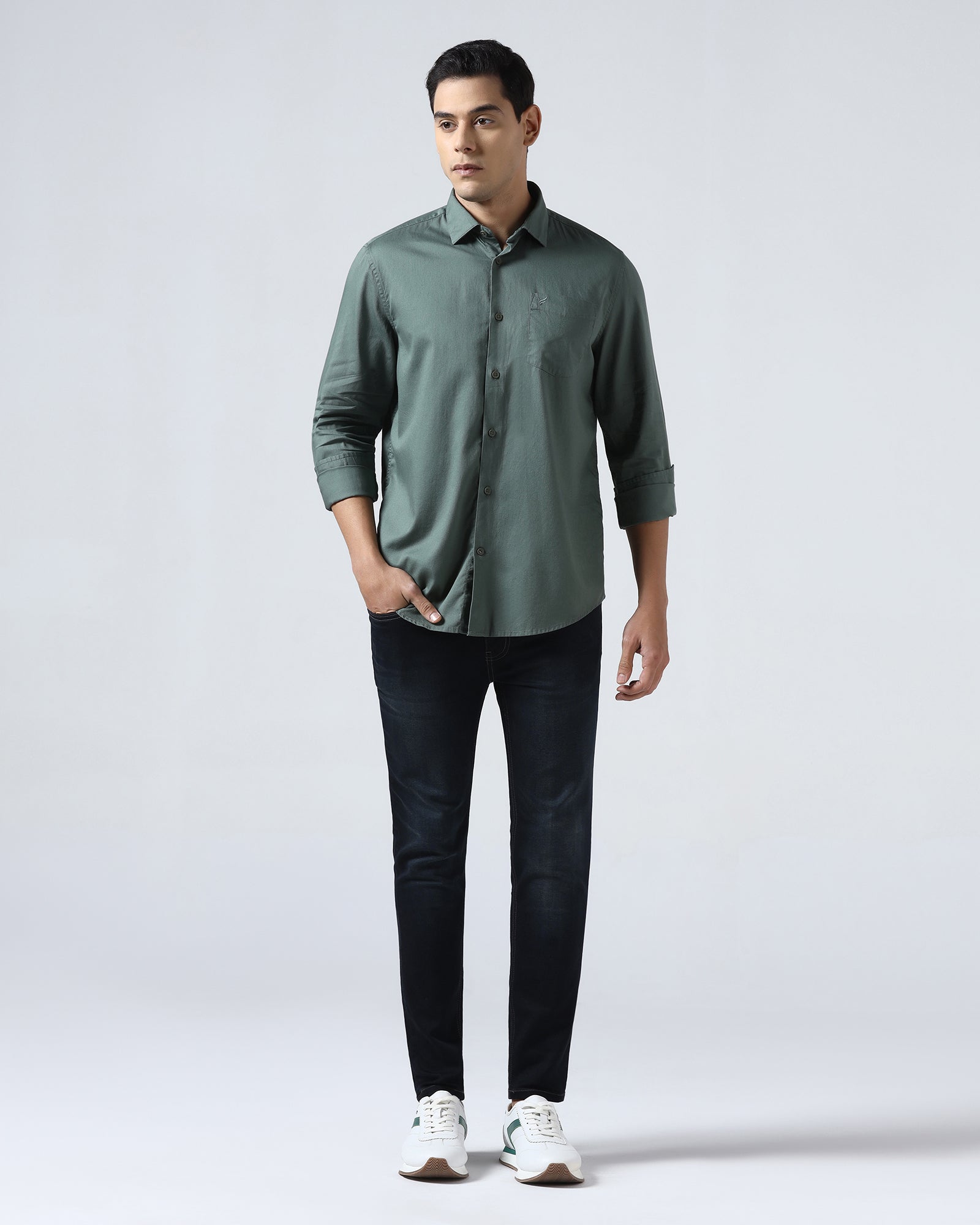 Indigo Ultrasoft Skinny Cropped Jeans - Clay