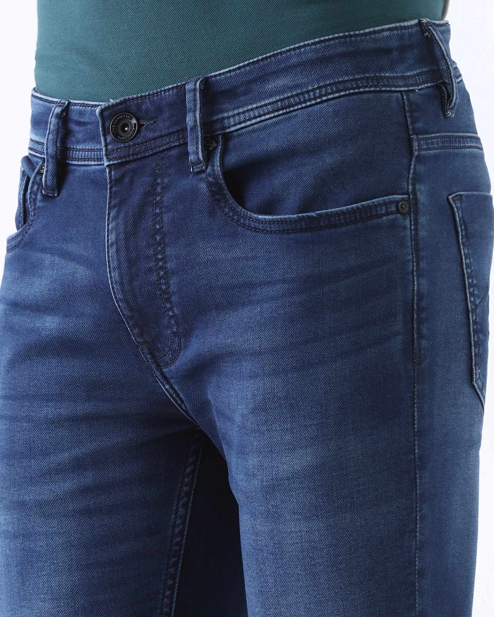 Indigo Ultrasoft Skinny Cropped Jeans - Holger