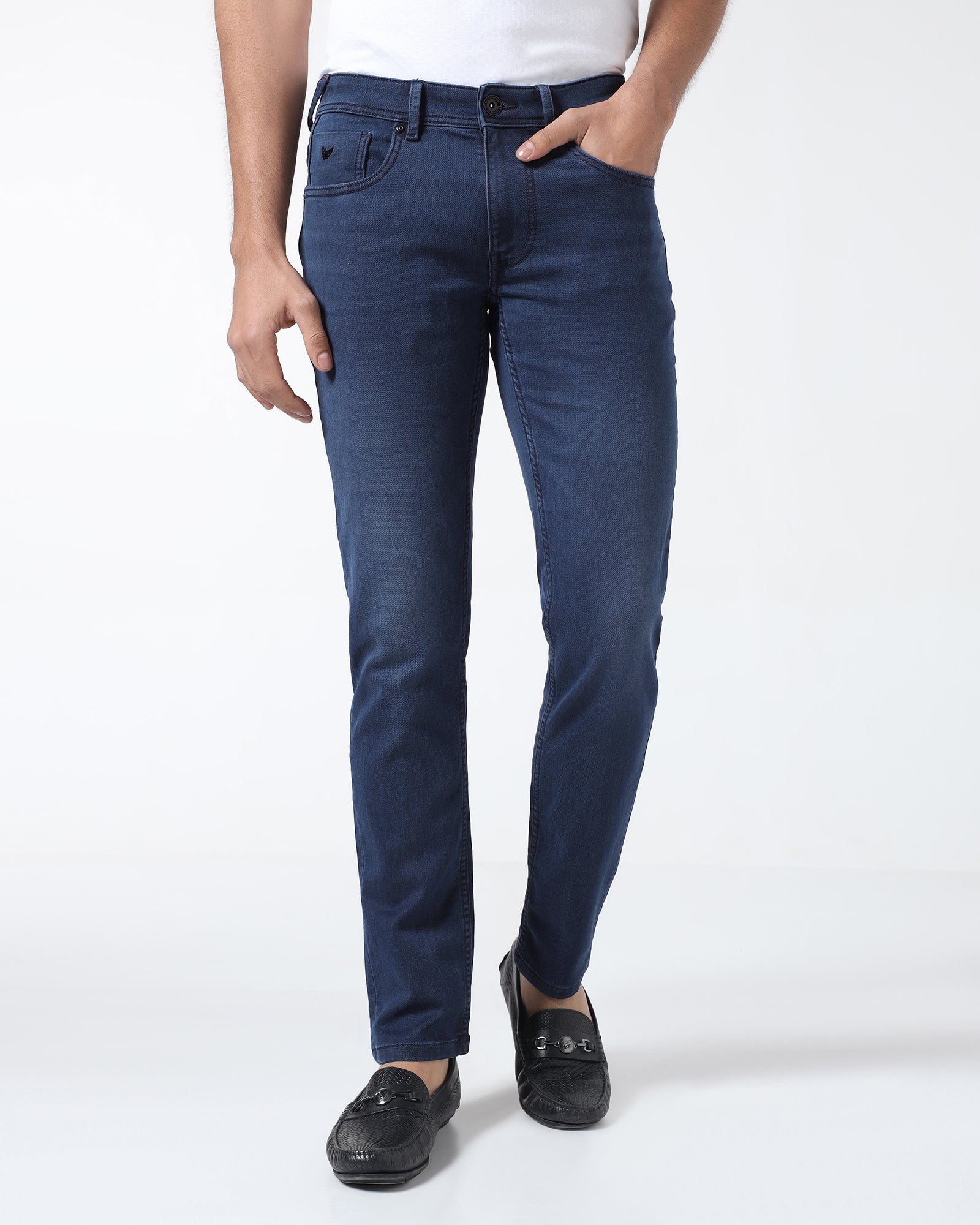 Indigo Ultrasoft Slim Comfort Jeans - Warren