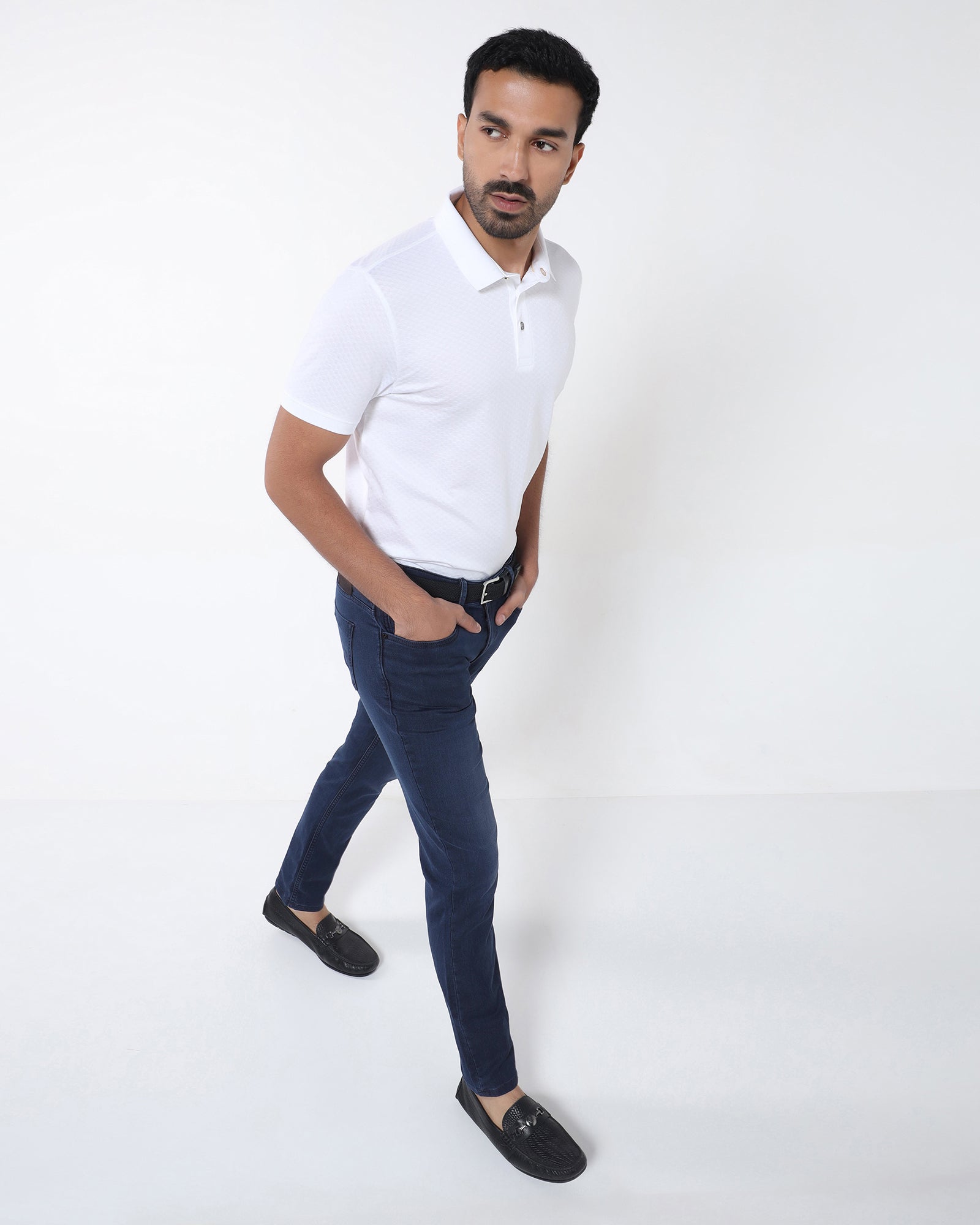 Indigo Ultrasoft Slim Comfort Jeans - Warren