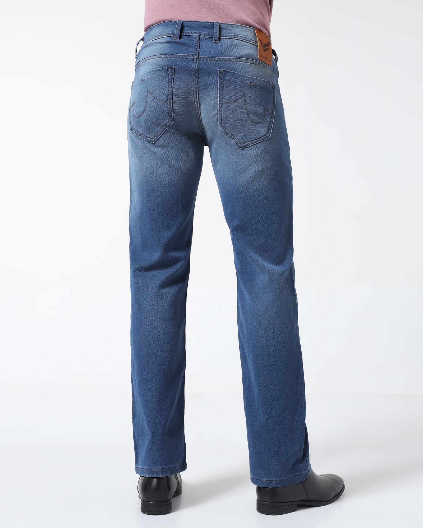 Indigo Ultrasoft Straight Comfort Jeans - Hendrix