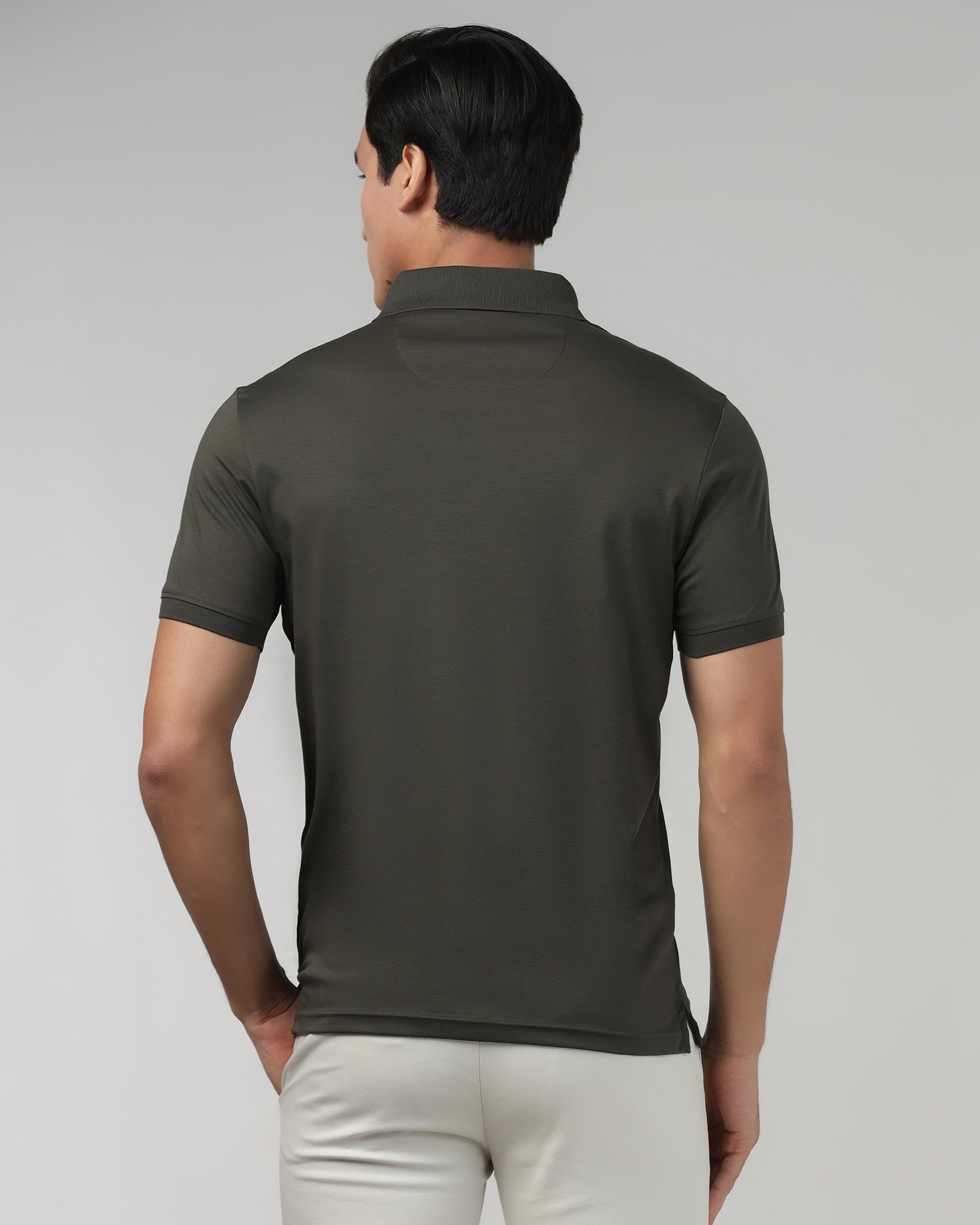Kelp Luxe Solid Polo - Toll