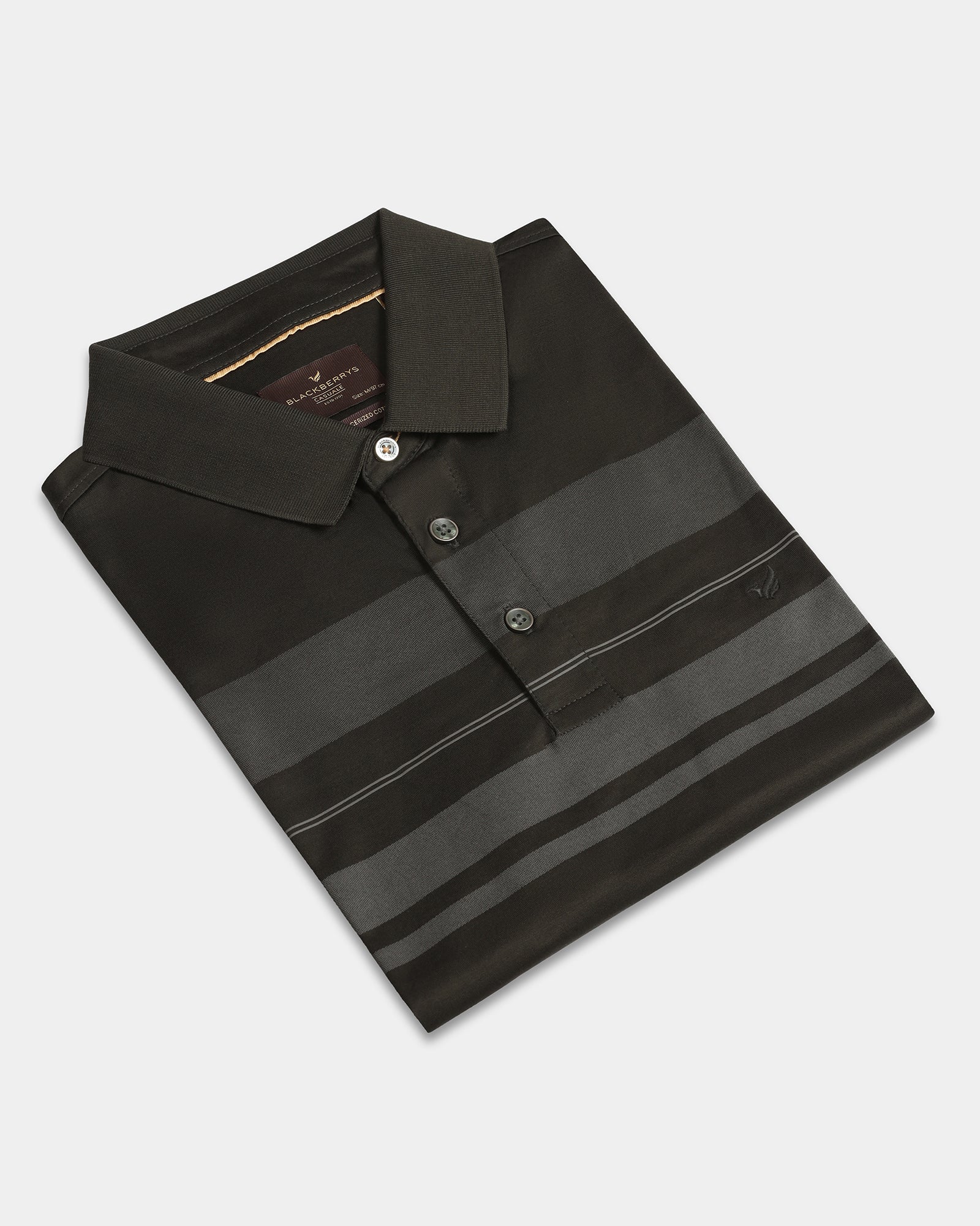 Kelp Stripe Polo - Tuck