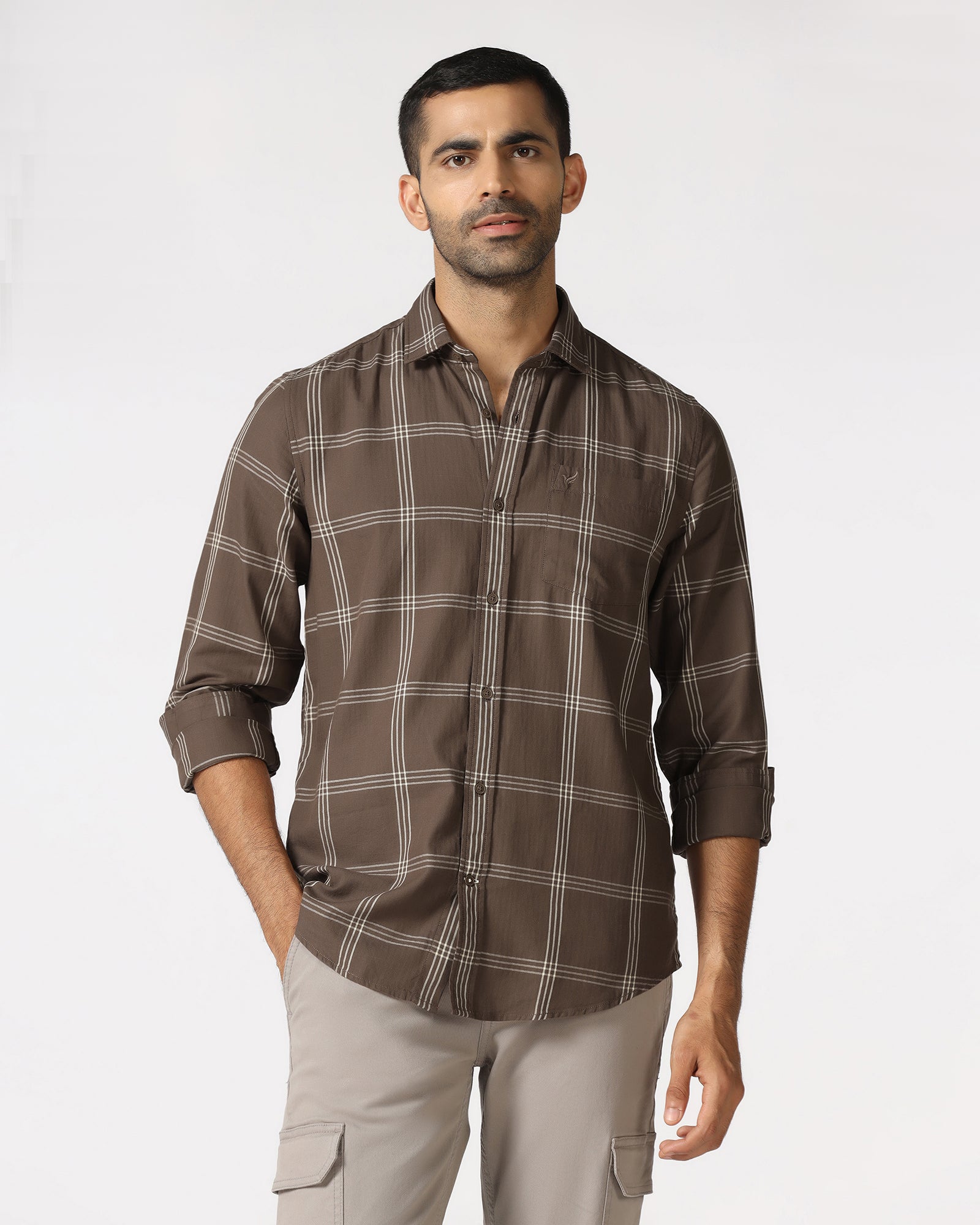 Khaki Check Shirt - Artem