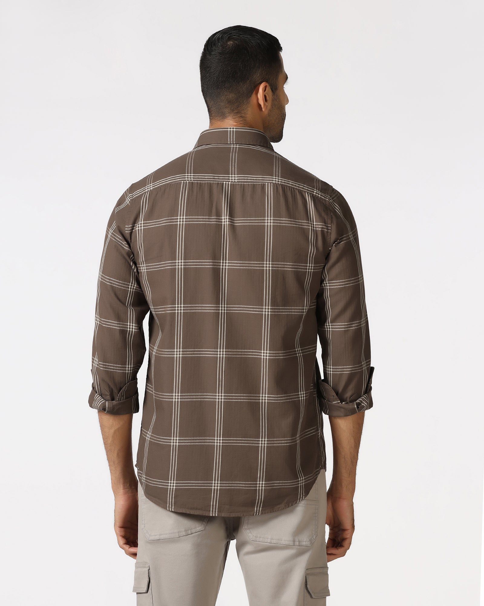 Khaki Check Shirt - Artem