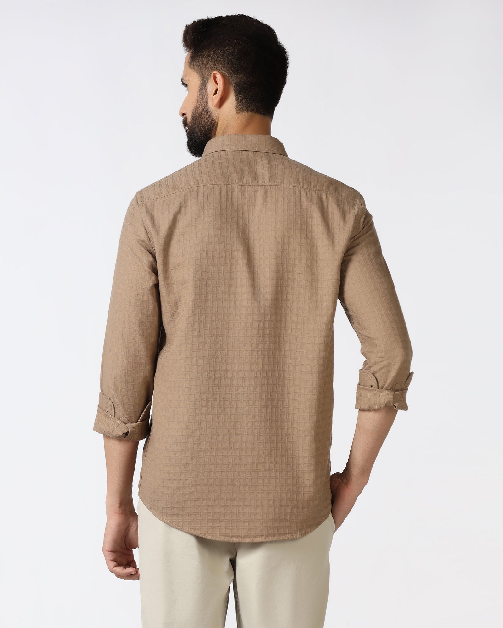 Khaki Solid Shirt - Orcad