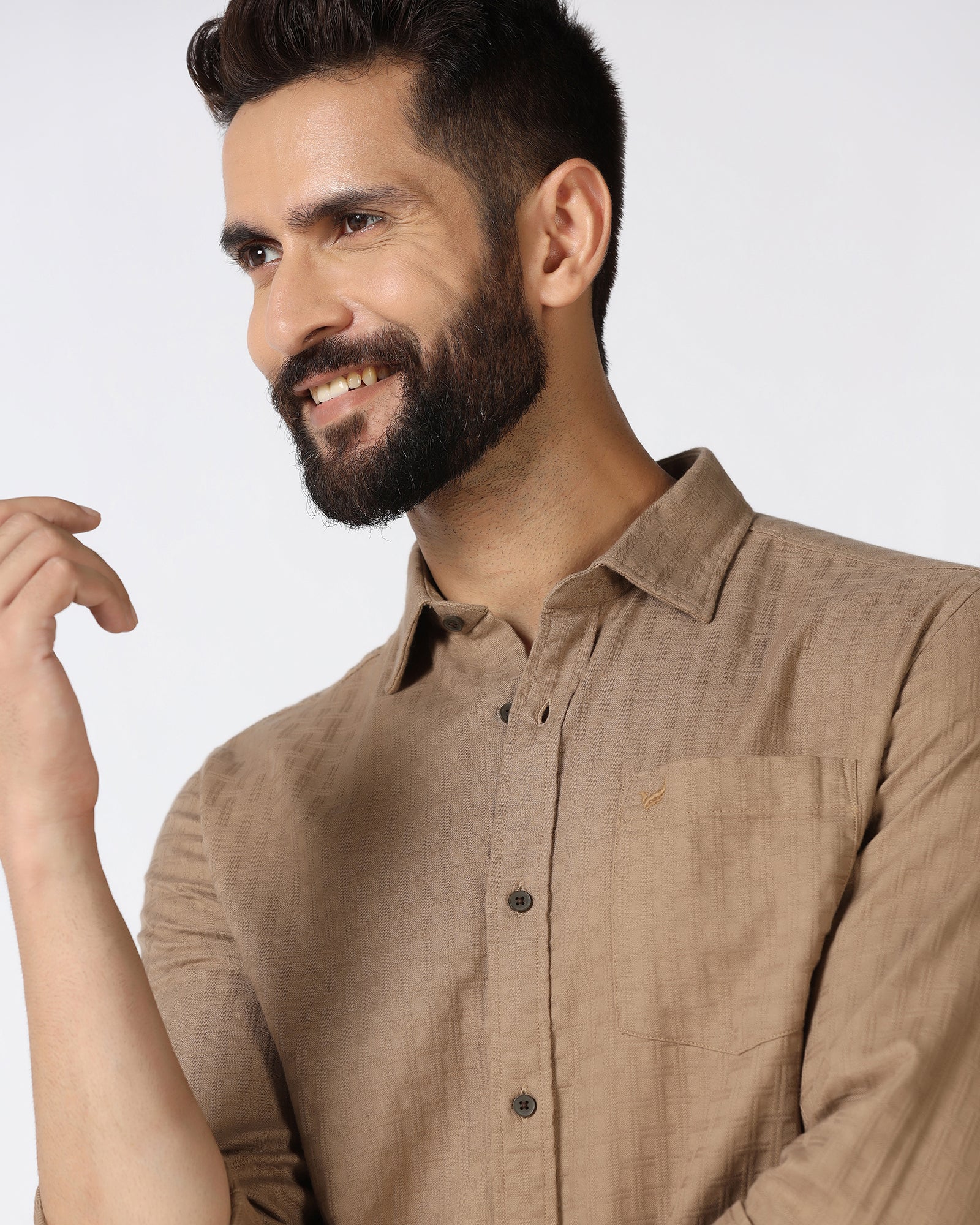 Khaki Solid Shirt - Orcad