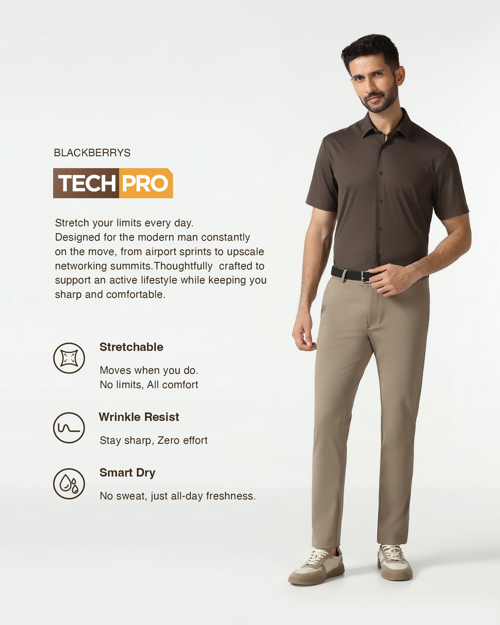 Khaki TechPro Solid Khakis - Ziea