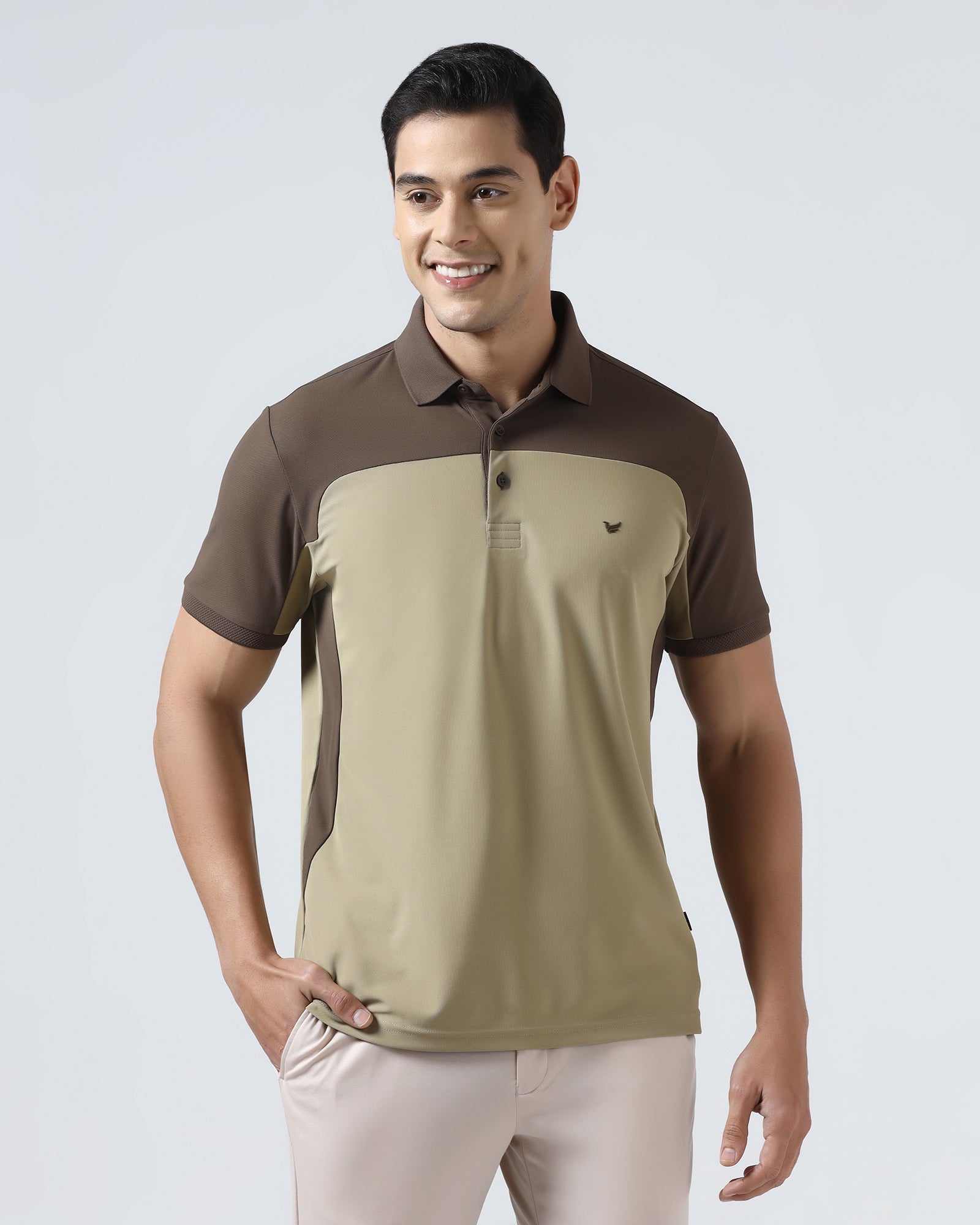 Khaki TechPro Solid Polo - Remus