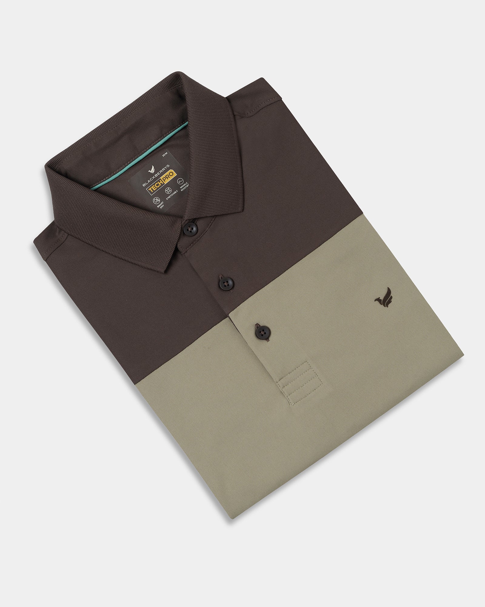 Khaki TechPro Solid Polo - Remus