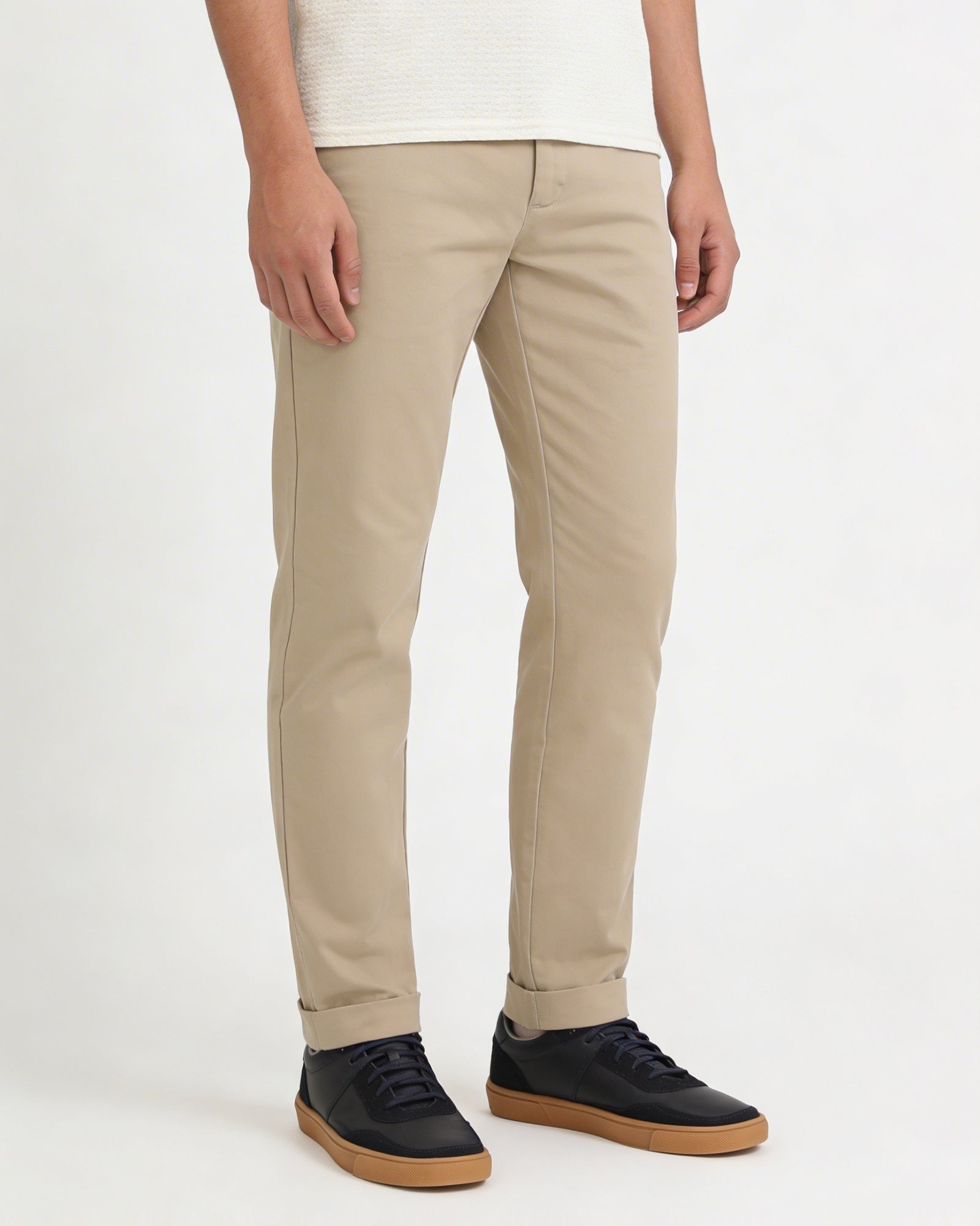 Khaki Textured Khaki - Square