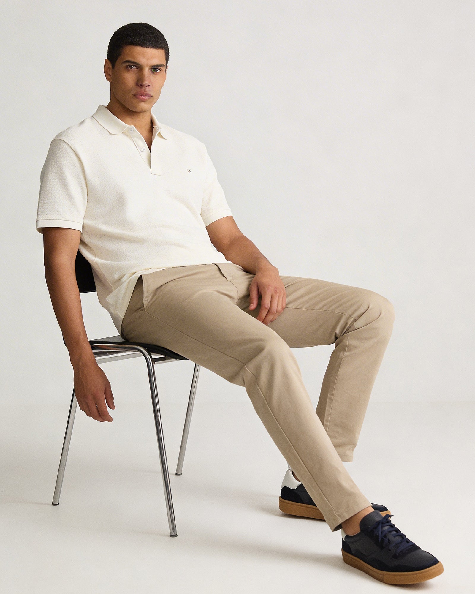 Khaki Textured Khaki - Square