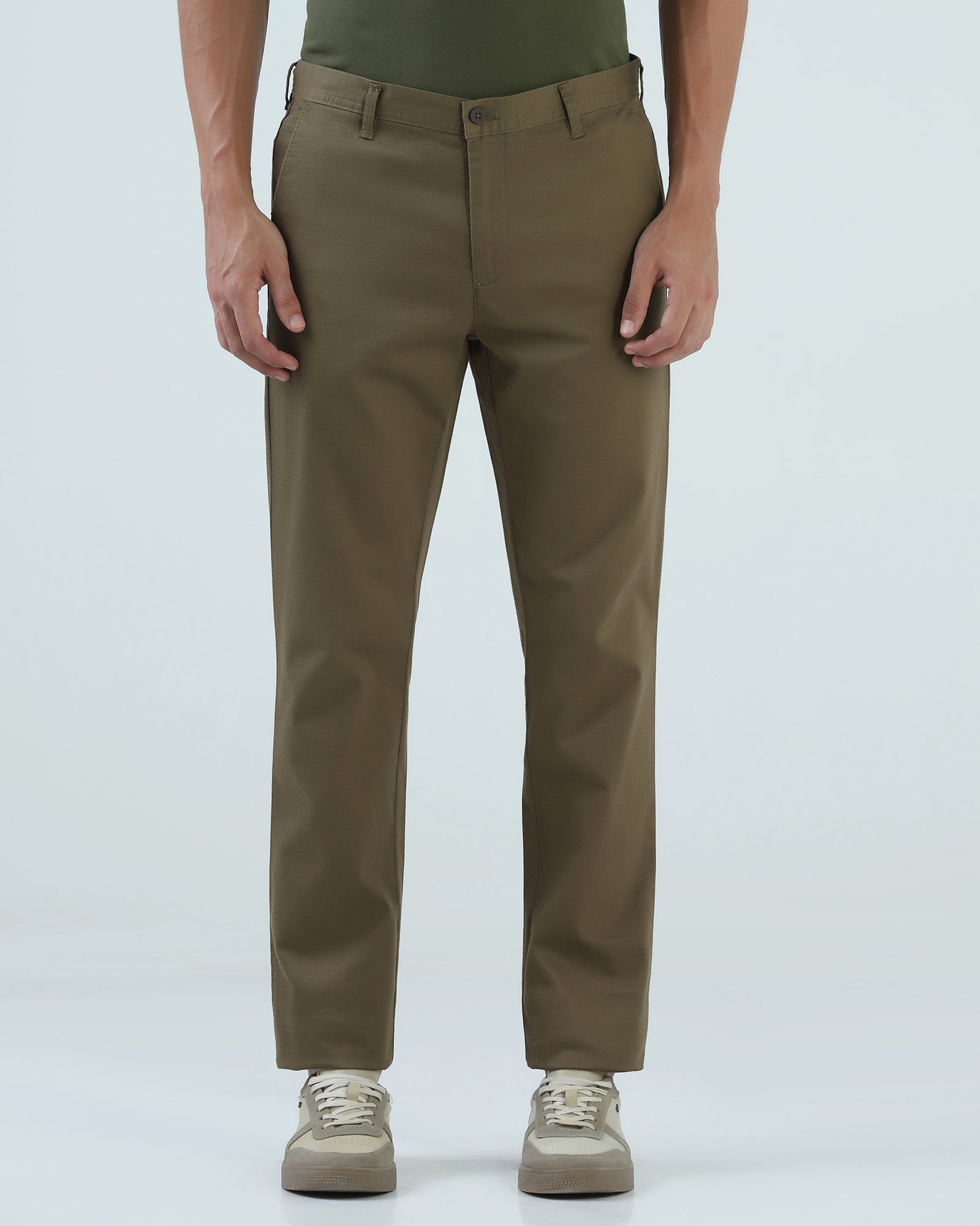 Khaki Textured Khakis - Dell