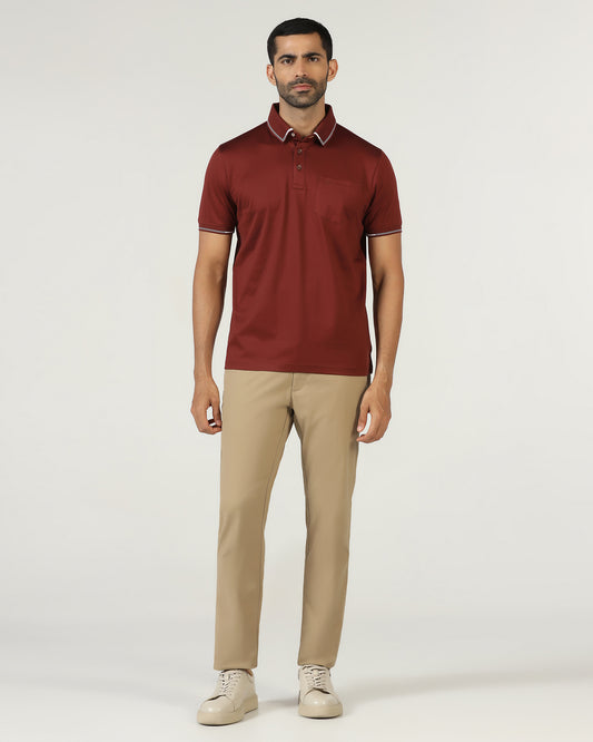 Khaki Textured Khakis - Karis