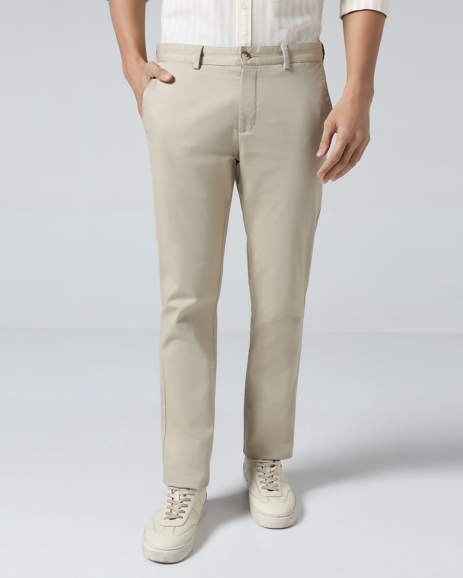 Khaki Textured Khakis - Portico