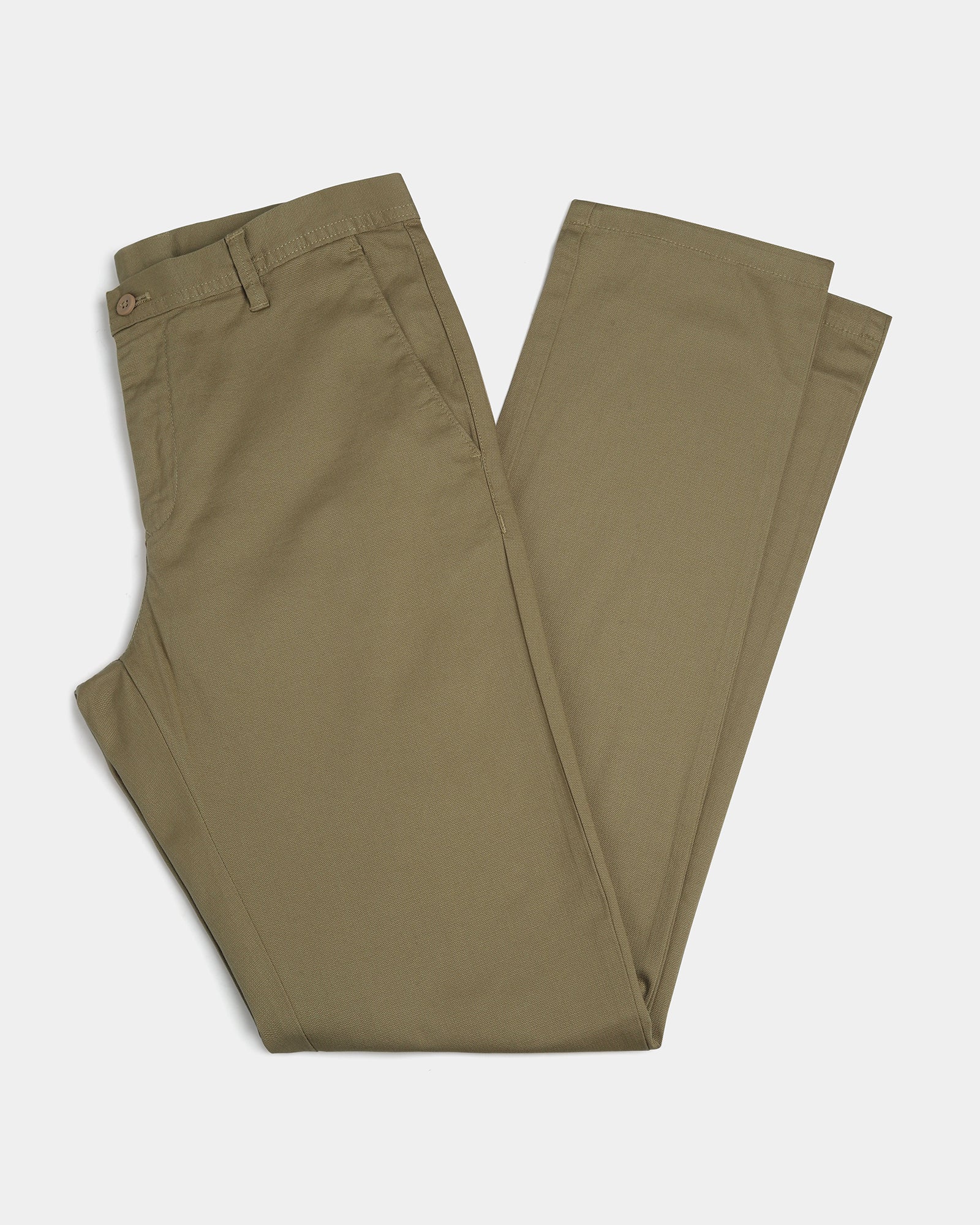Khaki Textured Khakis - Wide