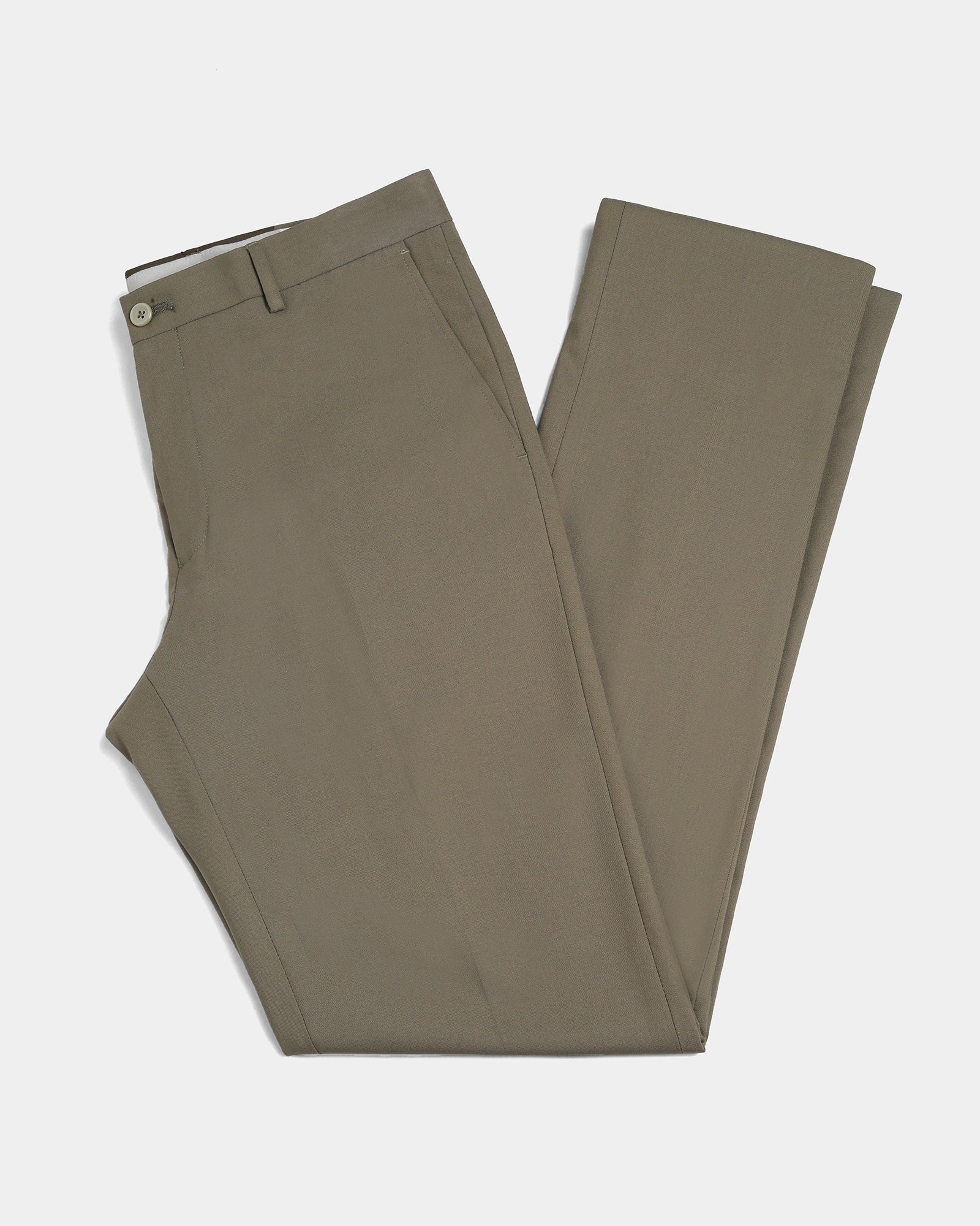 Khaki Textured Trouser - Morfe
