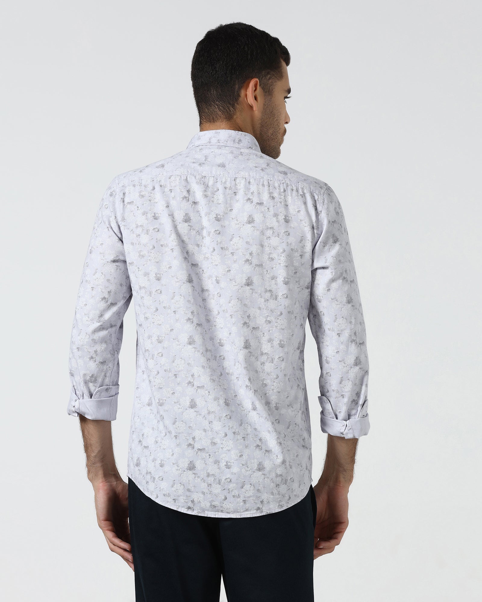 Lavender Printed Shirt - Rasol