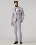 Lavender Three Piece Textured Suit - Heddle
