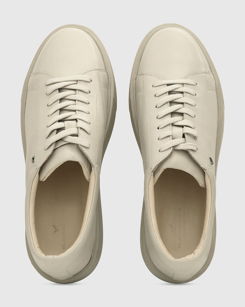 Buy Vosil Ecru Leather Sneakers Online India