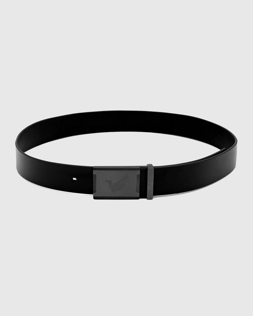 Leather Black Solid Belt - Thyrion