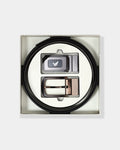 4-in-1 Reversible Leather Black & Brown Belt Gift Set - Almanor