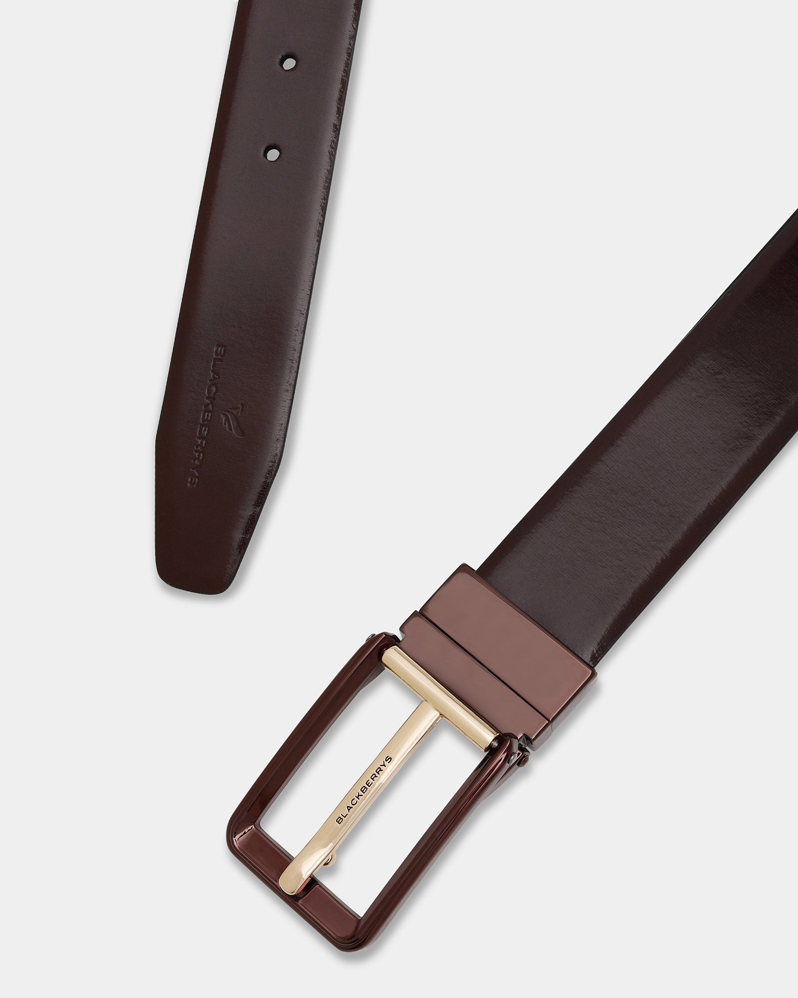 Leather Reversible Black & Brown Solid Belt - Ashdown