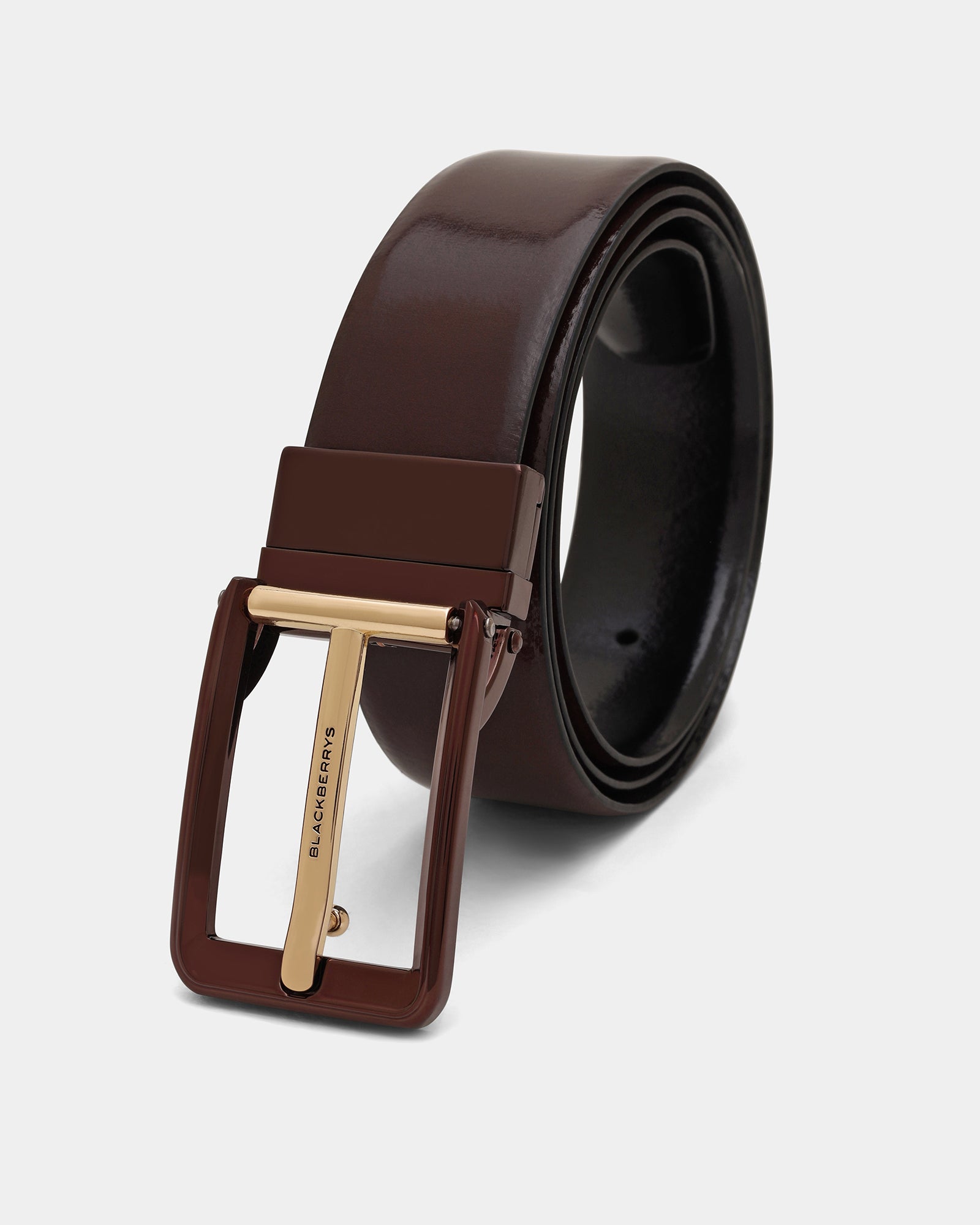Leather Reversible Black & Brown Solid Belt - Ashdown