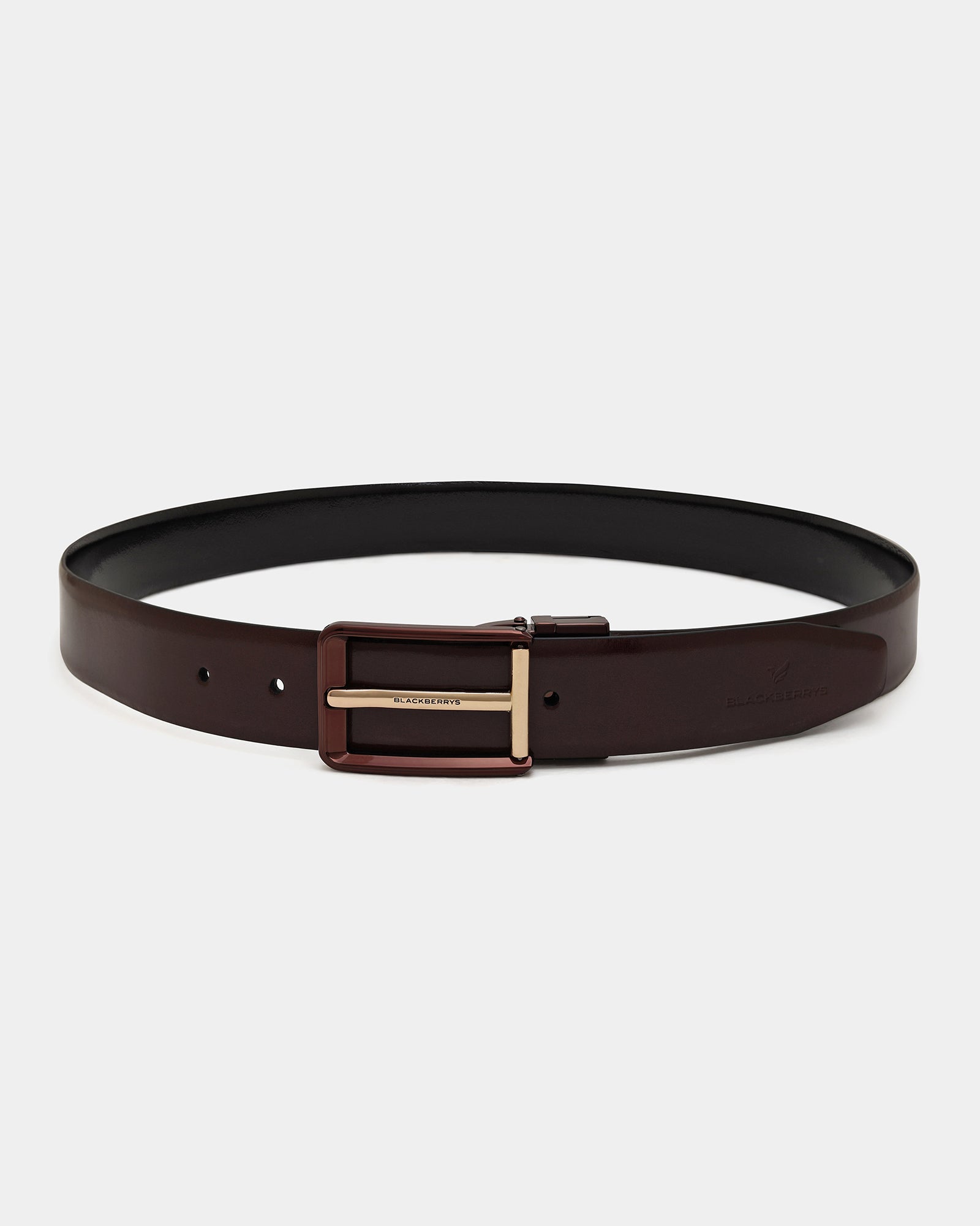Leather Reversible Black & Brown Solid Belt - Ashdown