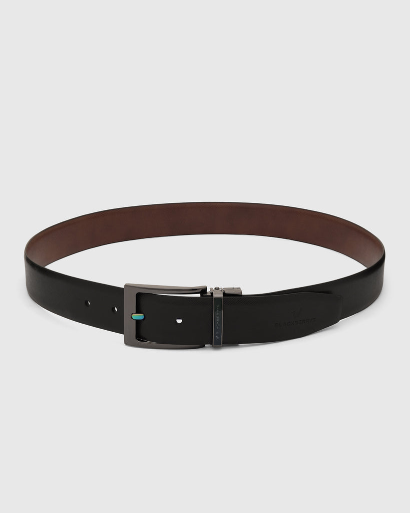 Leather Reversible Black & Brown Solid Belt - Urko