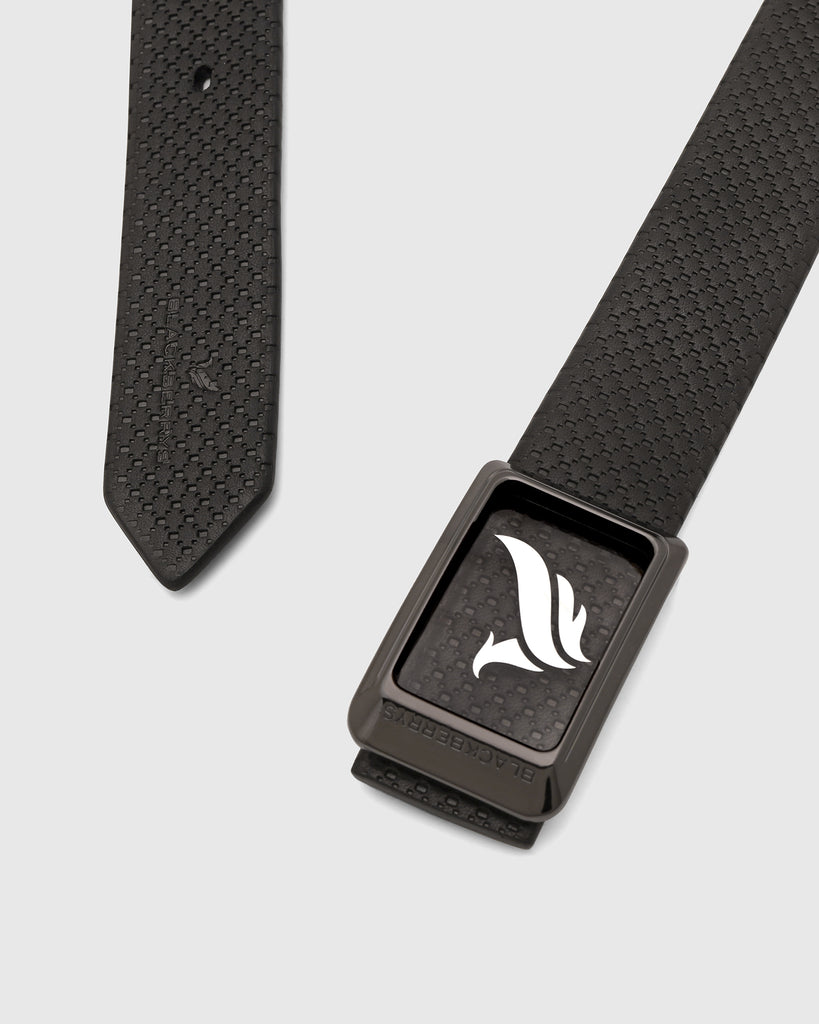 Leather Black Textured Belt - Urseal