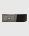 Leather Black Solid Belt - Visna