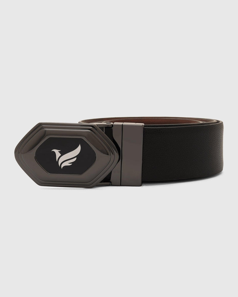 Leather Reversible Black & Tan Solid Belt - Unstorm