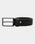 Leather Black Textured Belt - Adams