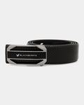 Leather Black Textured Belt - Amicola