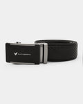 Leather Black Textured Belt - Arthur