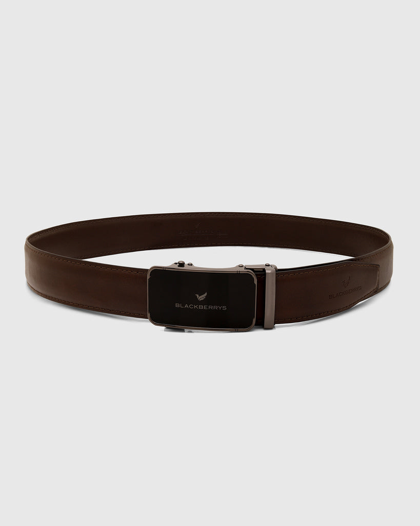 Leather Brown Solid Belt - Urraco