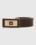 Leather Brown Solid Belt - Visna